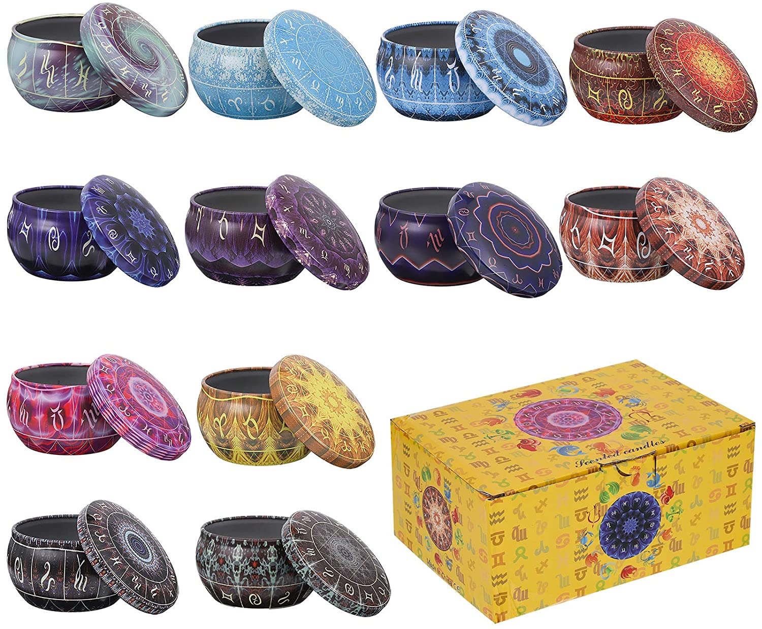 Candle Making Jars With Lids - 12 Pak Kaleng Lilin Wadah Lilin
