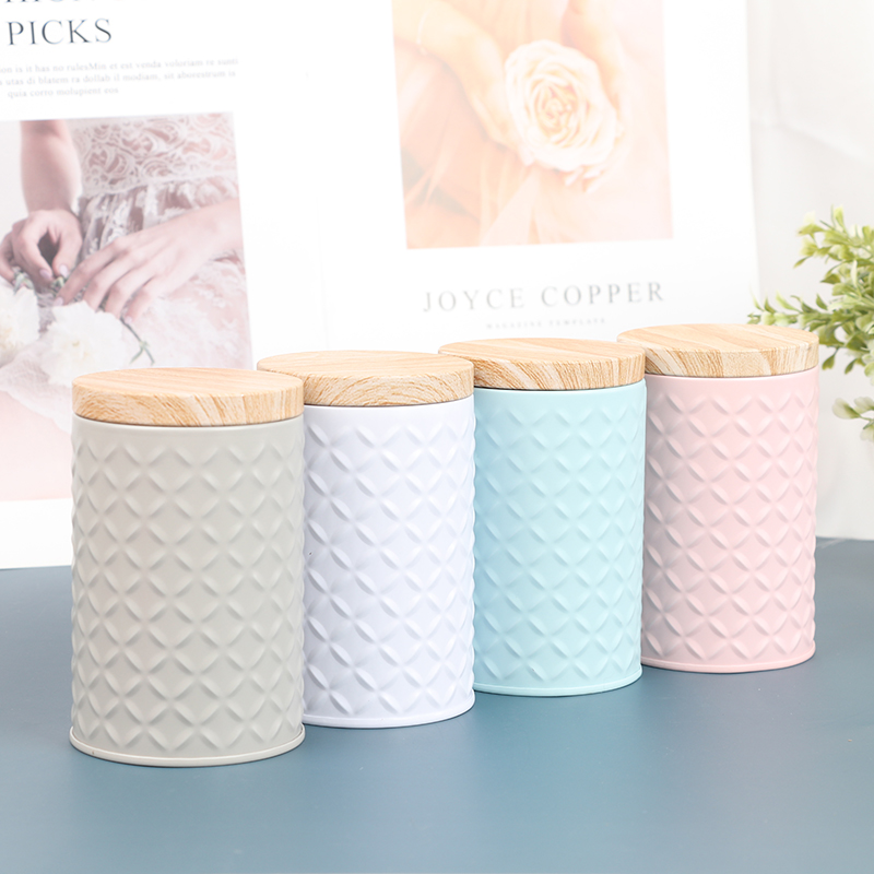 Candle Making Jars With Lids - Bulat Kotak Besi Kosong dengan Tutup