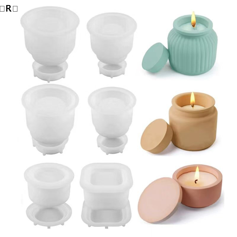 〔R〕1set Cetakan Silikon Stople - Candle Making Jars With Lids ulasan dan harga