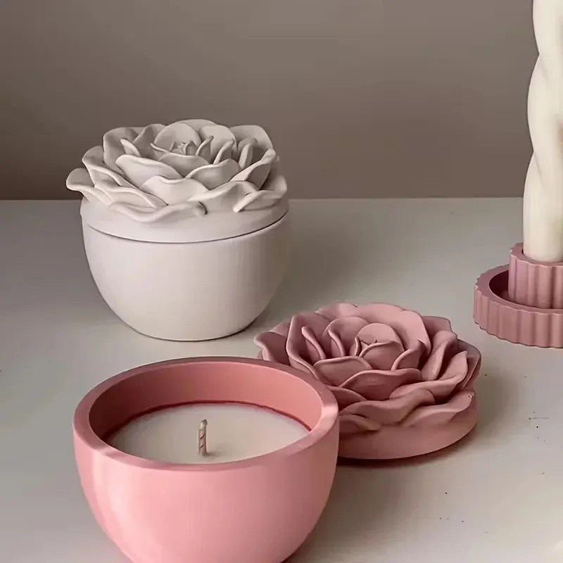 Cetakan silikon toples lilin b - Candle Making Jars With Lids ulasan dan harga
