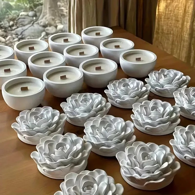 Cetakan silikon toples lilin b - Candle Making Jars With Lids ulasan dan harga