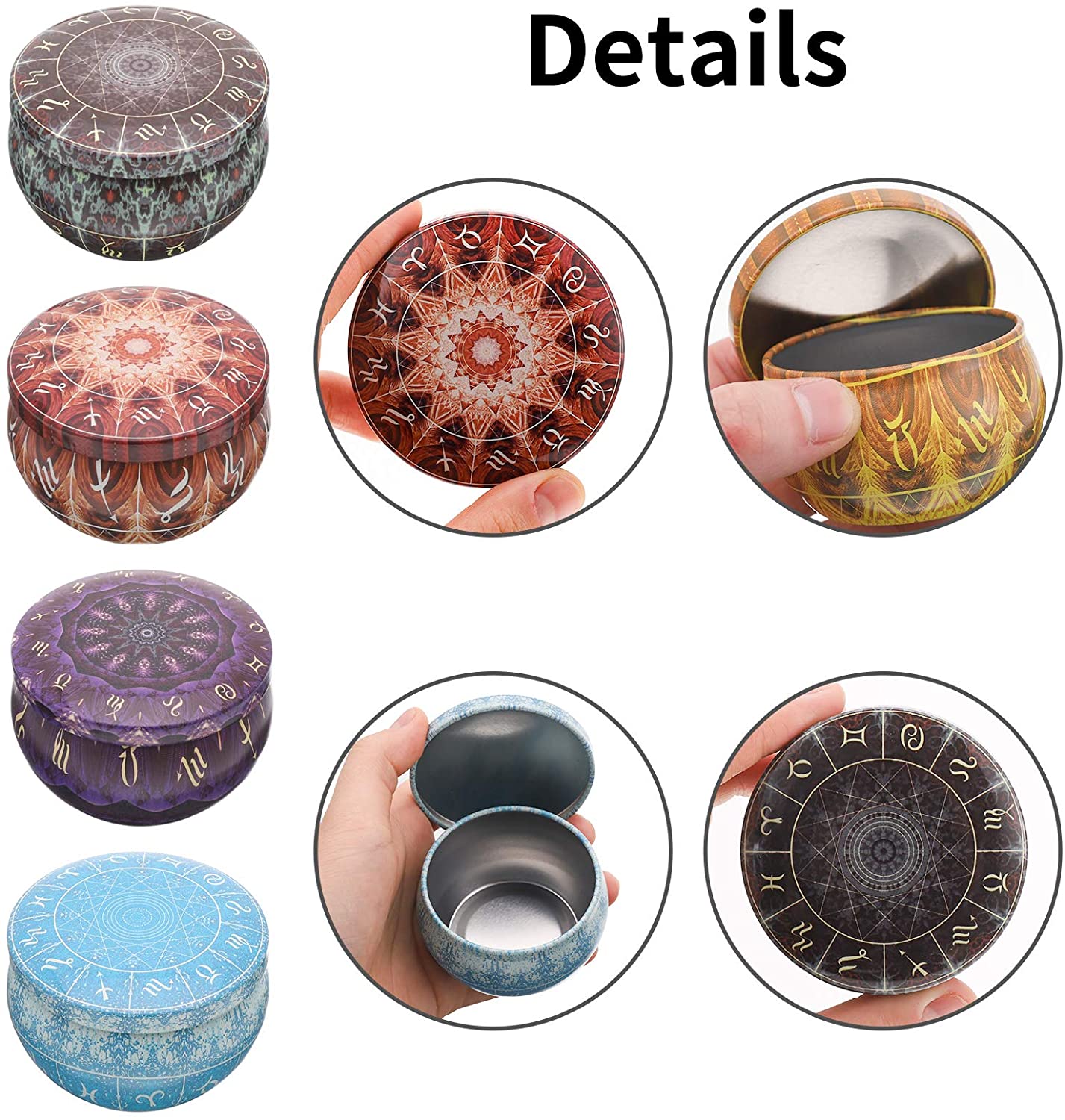 12 Pak Kaleng Lilin Wadah Lili - Candle Making Jars With Lids ulasan dan harga