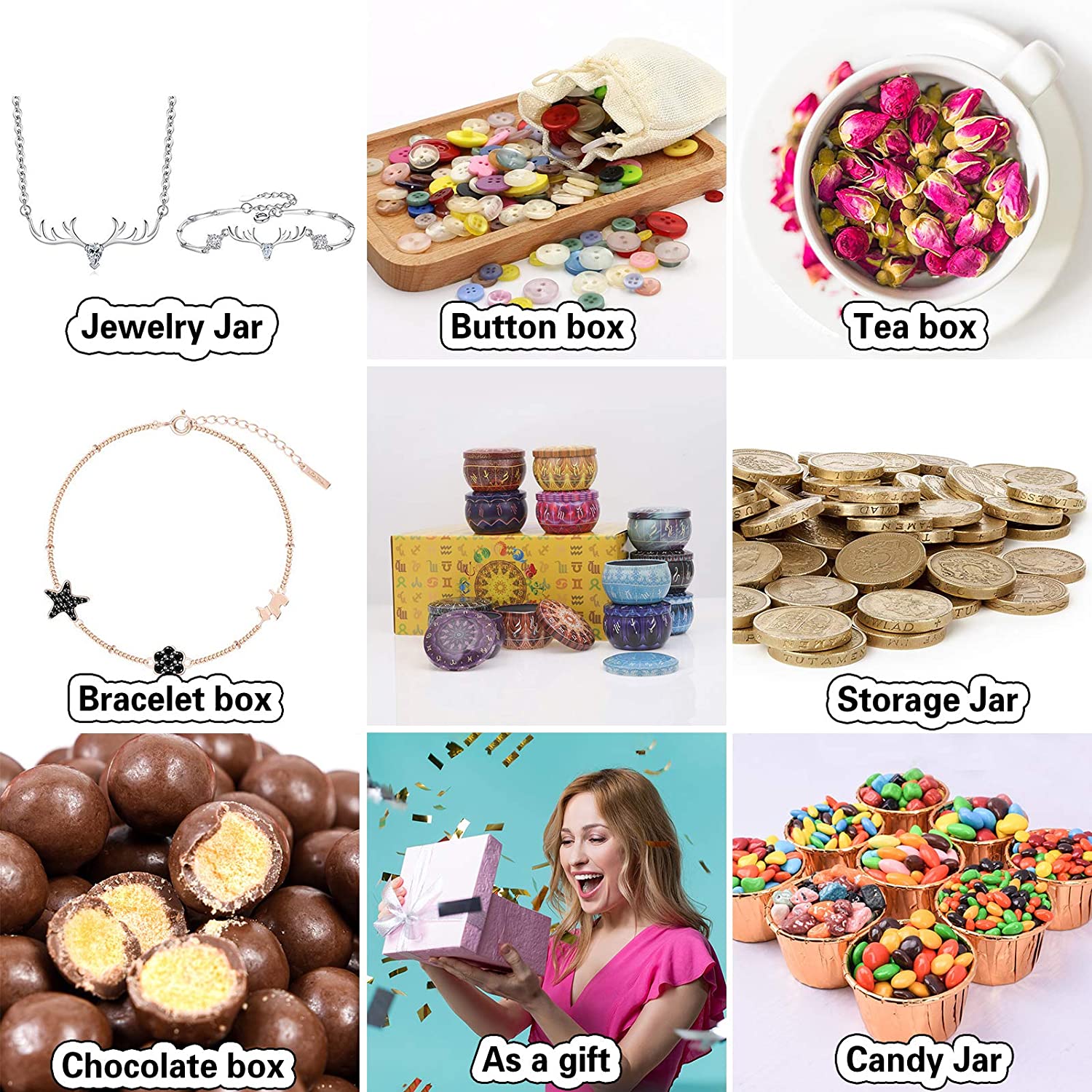12 Pak Kaleng Lilin Wadah Lili - Candle Making Jars With Lids ulasan dan harga